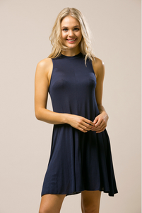 Andrée - Navy Sleeveless Dress
